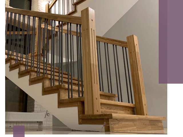 Реставрация деревянных и металлических лестниц в Отрадном