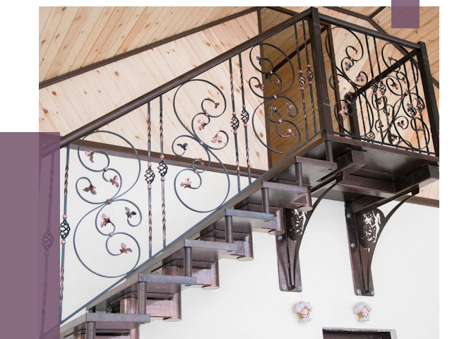 Кованые лестницы в Отрадном от 84786 руб. под ключ