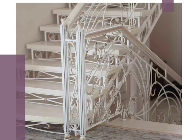 Изготовление кованых лестниц на заказ в Отрадном от 92395 руб. | ПРОЛЁТ-Трд