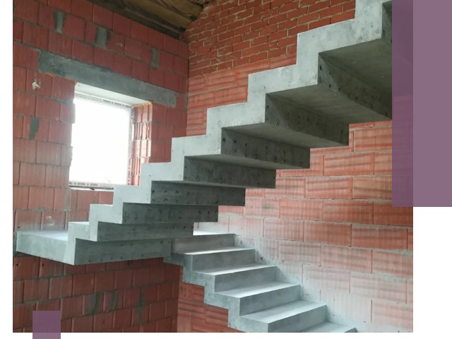 Бетонные лестницы под ключ в Отрадном: монтаж, демонтаж, ремонт