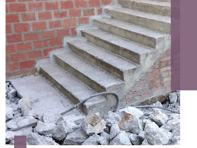 Демонтаж бетонных лестниц в Отрадном: быстро и безопасно