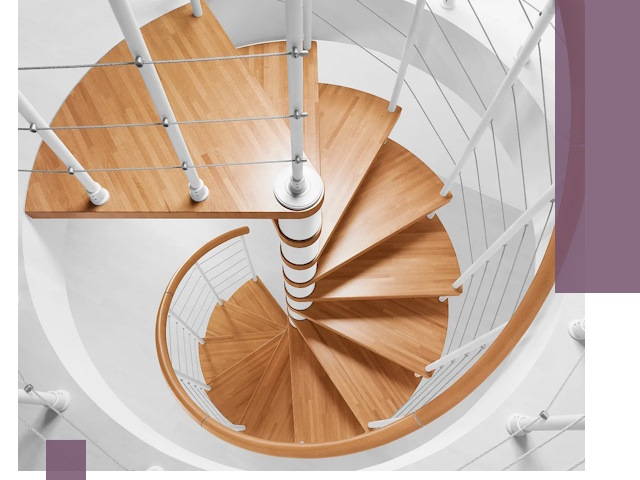 Изготовление винтовых лестниц под ключ в Отрадном