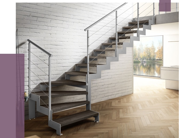 Г-образные лестницы под ключ в Отрадном от 39404 руб. | ПРОЛЁТ-Трд