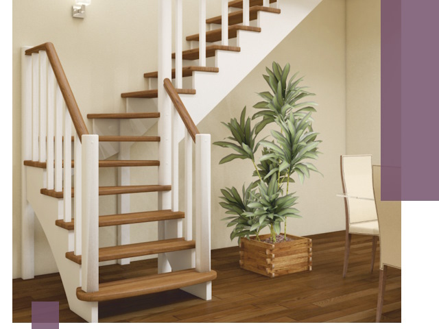 Г-образные лестницы под ключ в Отрадном — изготовление и монтаж