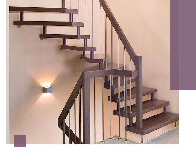 Изготовление лестниц на больцах в Отрадном под ключ