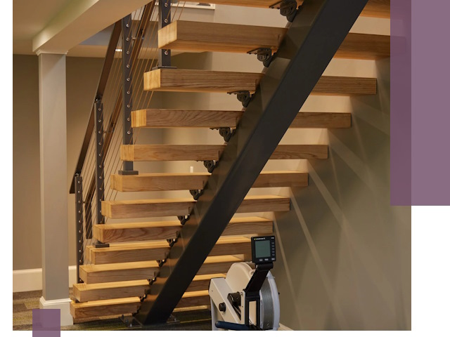 Лестницы на монокосоурах под ключ в Отрадном - изготовление и монтаж