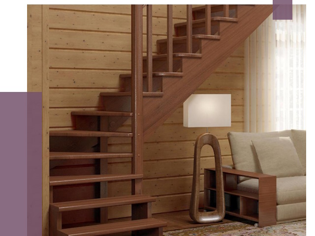 Лестницы эконом класса в Отрадном от 19403 руб. бюджетные решения