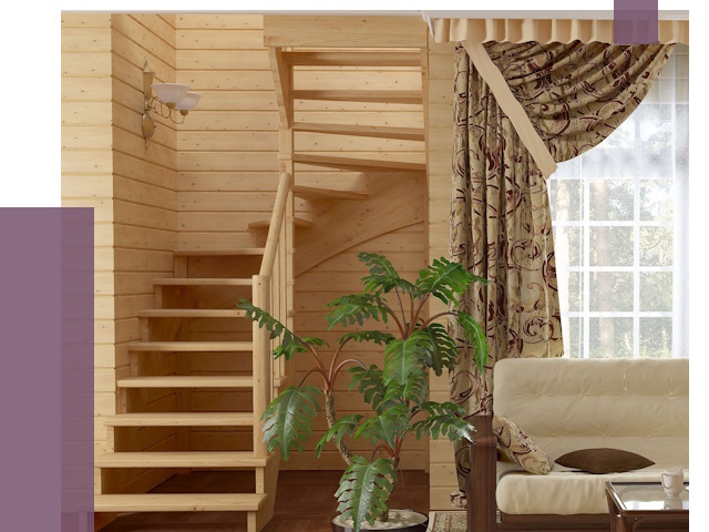 Лестницы для дачи в Отрадном от 80710 руб.  | ПРОЛЁТ-Трд