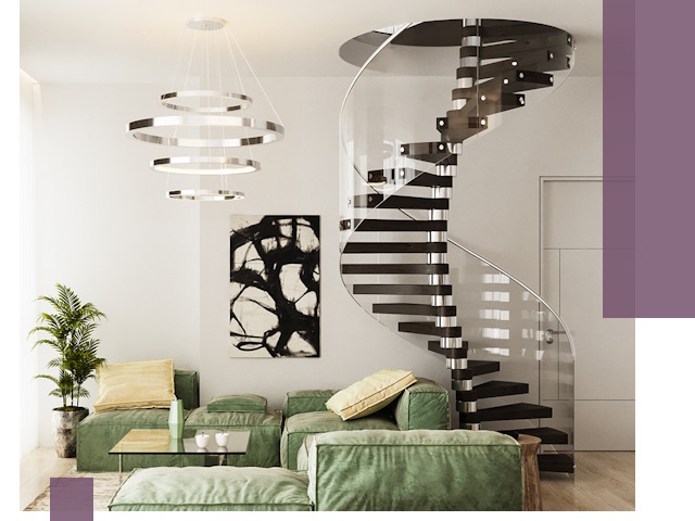 Лестницы для двухуровневой квартиры в Отрадном — изготовление и монтаж