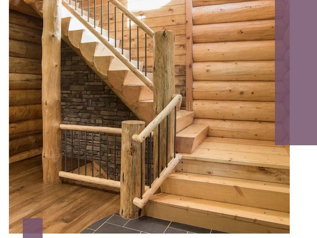 Лестницы в баню под заказ и профессиональный монтаж в Отрадном