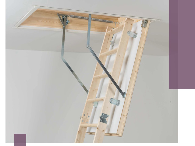 Установка чердачной лестницы под ключ в Отрадном