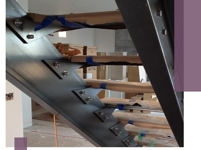 Усиление лестничных конструкций и усиление опор в Отрадном