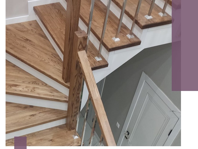 Обшивка металлических лестниц под ключ в Отрадном