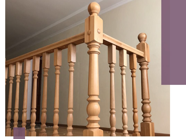 Деревянные перила на заказ в Отрадном: монтаж и изготовление