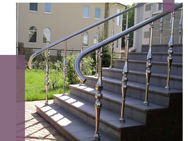 Перила для крыльца в Отрадном от 11414 руб. — монтаж ПРОЛЁТ-Трд