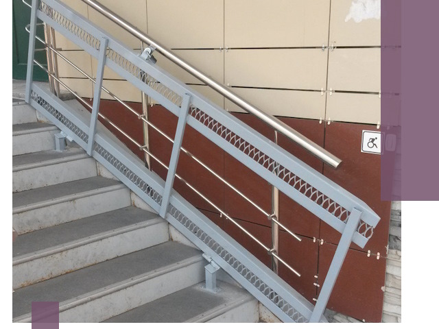 Изготовление откидных пандусов под ключ в Отрадном