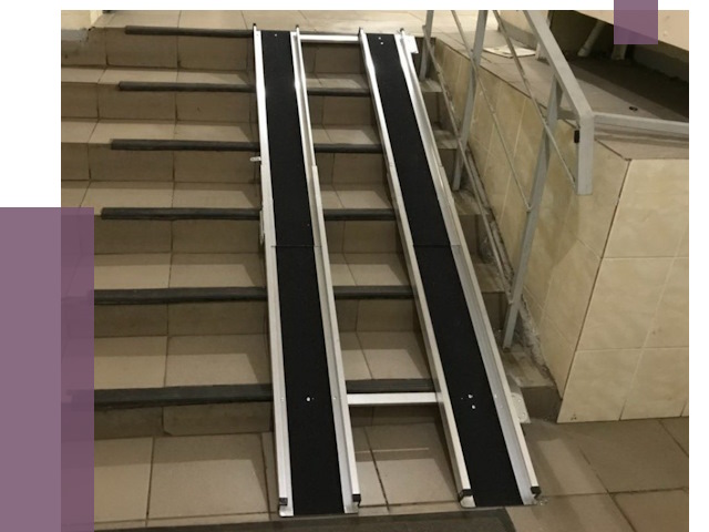 Установка пандуса в подъезд в Отрадном от 8479 руб. под ключ | ПРОЛЁТ-Трд