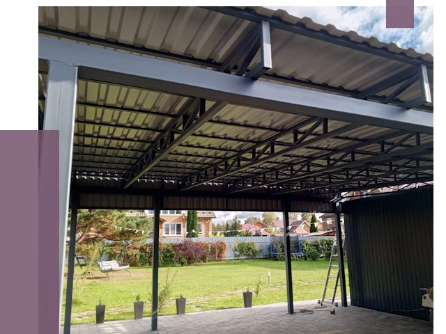 Монтаж навесов в Отрадном от 7826 руб. — установка навеса | ПРОЛЁТ-Трд