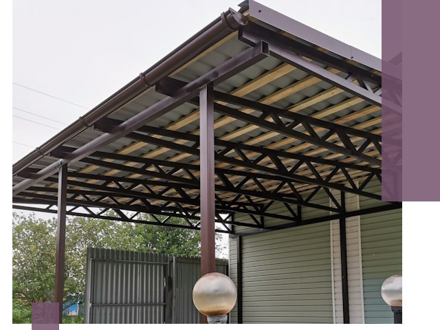 Навесы под ключ в Отрадном: изготовление, монтаж и гарантия