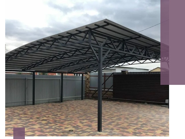 Недорогие навесы под ключ в Отрадном — изготовление и монтаж