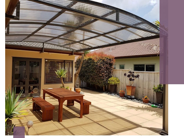 Навесы во двор под ключ в Отрадном — изготовление и монтаж