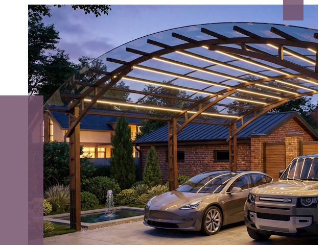 Металлические навесы в Отрадном от 13479 руб. под ключ — ПРОЛЁТ-Трд