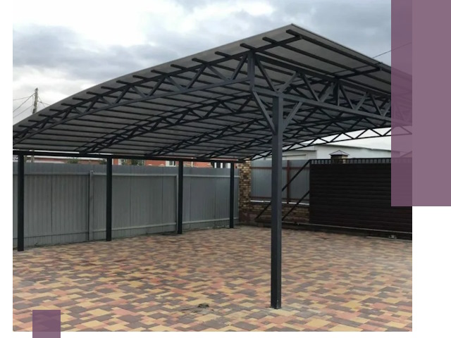 Металлические навесы под ключ в Отрадном — изготовление и монтаж