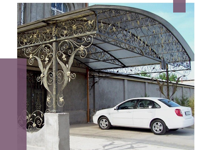Кованые навесы в Отрадном от 15490 руб. | ПРОЛЁТ-Трд