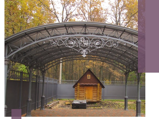 Кованые навесы премиум-класса под заказ в Отрадном