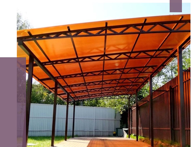 Односкатные навесы под ключ в Отрадном от 13968 руб. 