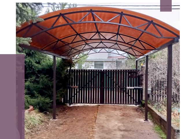 Арочные навесы в Отрадном от 13533 руб. — изготовление и монтаж | ПРОЛЁТ-Трд