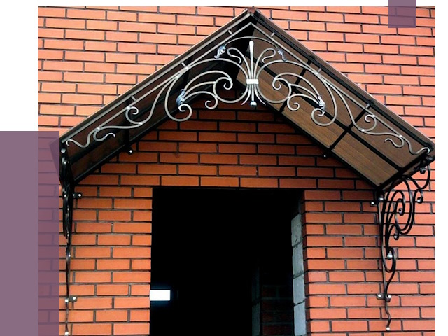 Металлические козырьки в Отрадном от 11359 руб. 