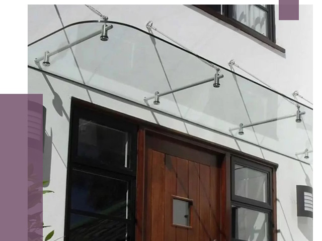 Стеклянные козырьки в Отрадном от 20110 руб. | ПРОЛЁТ-Трд