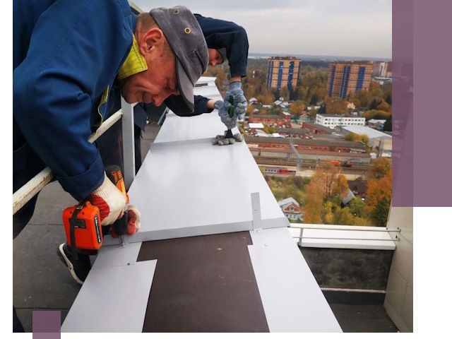 Монтаж парапетов в Отрадном — установка прочных металлических ограждений