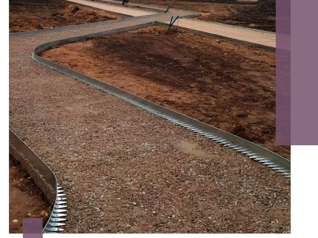 Металлические бордюры под ключ в Отрадном — изготовление и монтаж