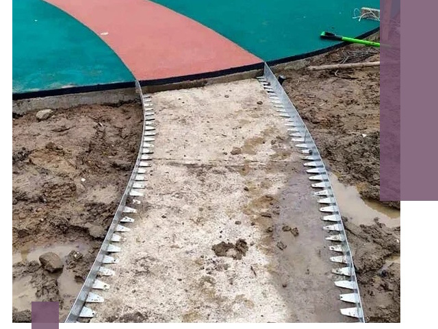 Металлические бордюры для дорожек в Отрадном — монтаж и изготовление