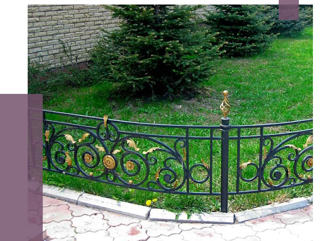 Кованые газонные ограждения в Отрадном от 8098 руб. — ПРОЛЁТ-Трд