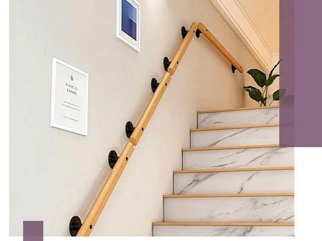 Поручни металлические и деревянные под ключ в Отрадном